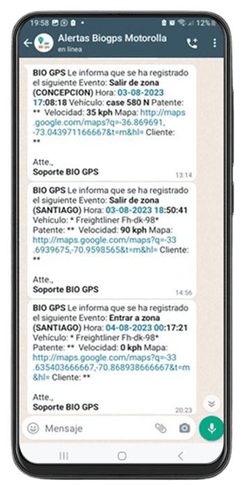 Alertas de seguridad al WhatsApp